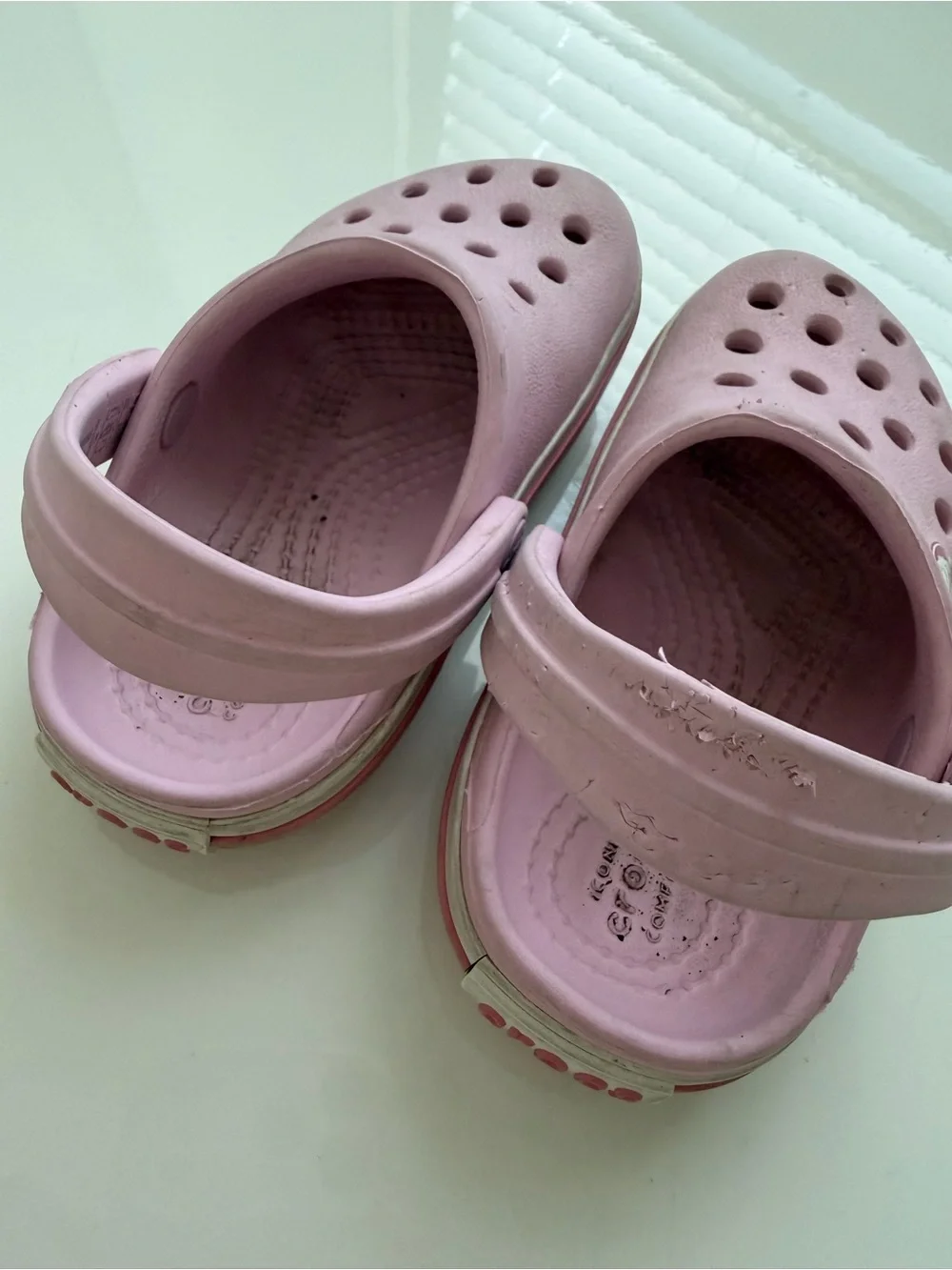 Pink Crocs Toddler Size C6